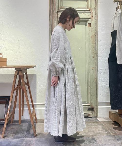 「BEARDSLEY」 長袖ワンピース M アイボリー レディースの画像