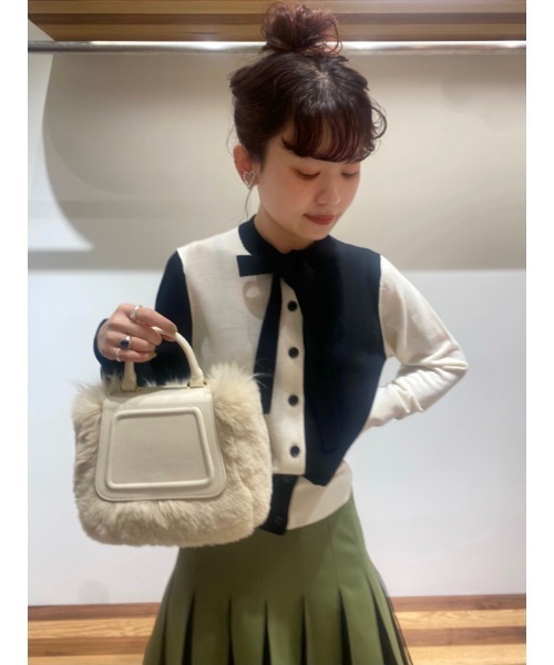 「FURFUR」 ショルダーバッグ FREE チャコールグレー レディース_画像3