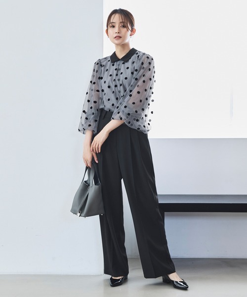 「RUIRUE BOUTIQUE」 長袖ブラウス L グレー レディース_画像5