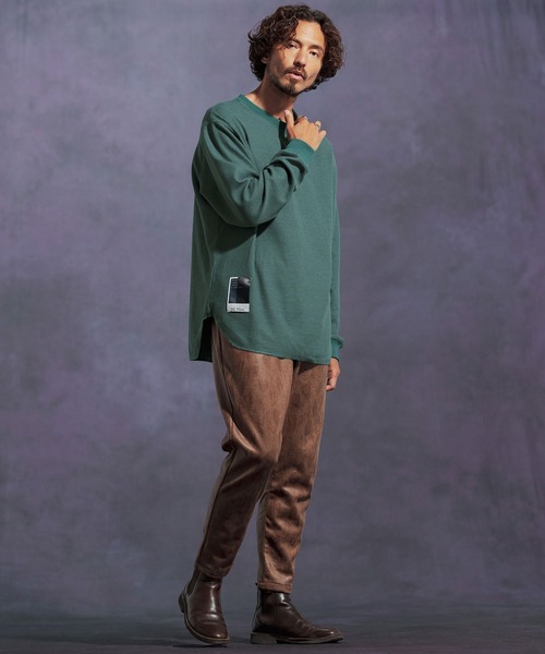 「Jih Nunc」 長袖Tシャツ M グリーン メンズ_画像5