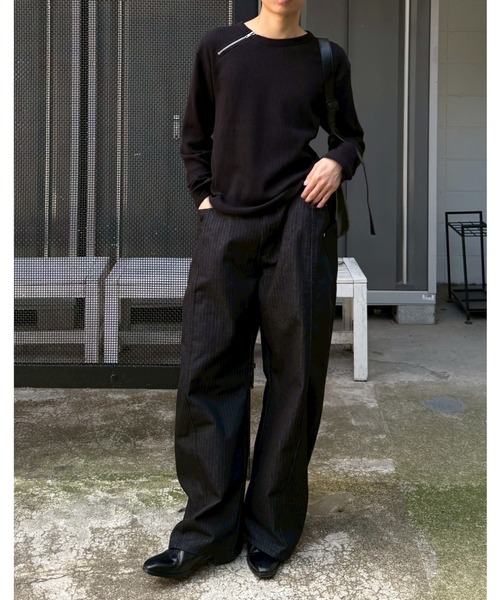 Chikashitsu+（チカシツプラス） ワイドパンツ パンツ 「Chikashitsu +