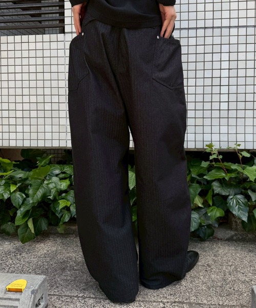 Chikashitsu+（チカシツプラス） ワイドパンツ パンツ 「Chikashitsu +