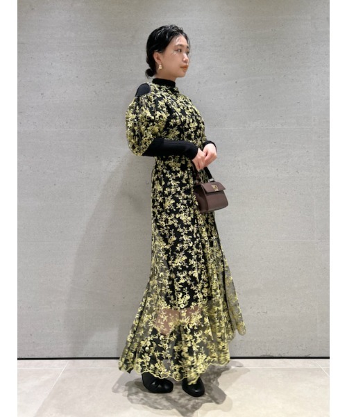 「LILY BROWN」 半袖ワンピース 1 ホワイト レディース_画像5