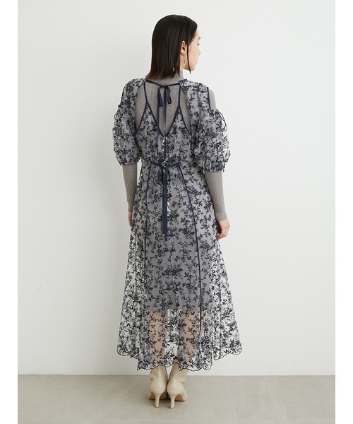 「LILY BROWN」 半袖ワンピース 1 ホワイト レディース_画像6