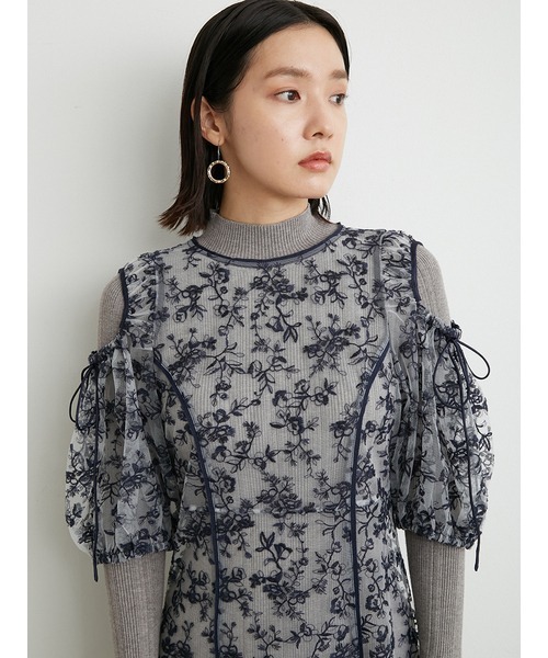 「LILY BROWN」 半袖ワンピース 1 ホワイト レディース_画像8