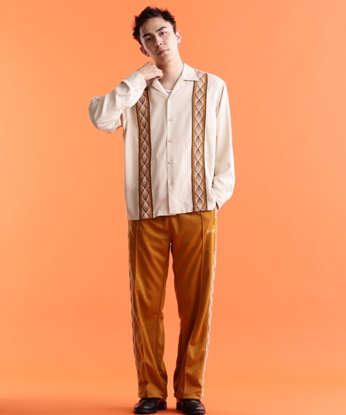 Schott N.Y.C（ショット） 「schott」 長袖シャツ M サックスブルー