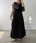 ワンピース バルーンスカートドッキングタンクワ...の詳細画像3