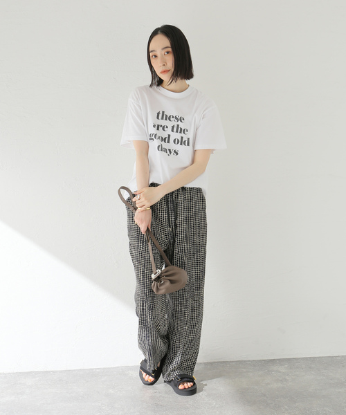 「journal standard L'essage」 半袖Tシャツ FREE パープル レディース_画像5
