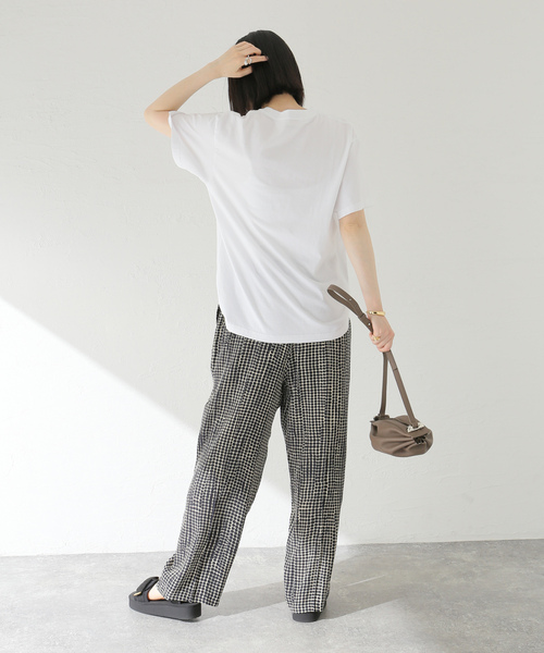 「journal standard L'essage」 半袖Tシャツ FREE パープル レディース_画像7
