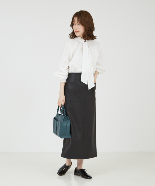 「abahouse mavie」 長袖ブラウス フリー ホワイト レディース_画像2