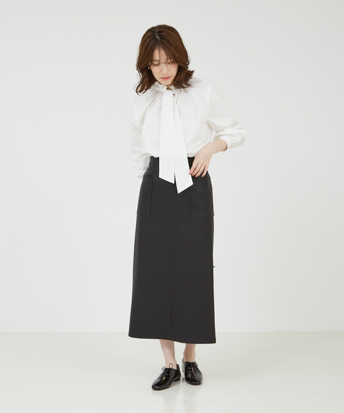 「abahouse mavie」 長袖ブラウス フリー ホワイト レディース_画像3