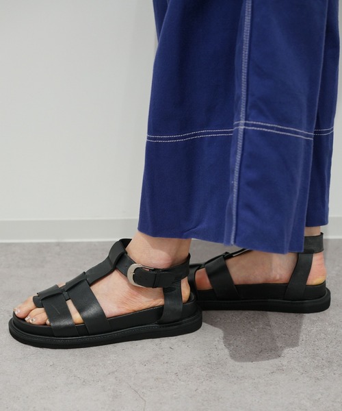 「CAMINANDO」 フラットサンダル 6 クリーム レディース_画像3