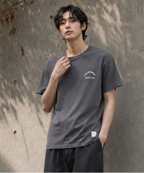 ARCHIVER tシャツ 半袖 「Bd」ピグメント加工 ポケット付きバック