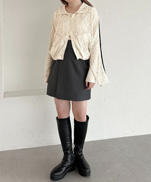 「apres jour clair」 ジャケット X-LARGE ボルドー レディース_画像4