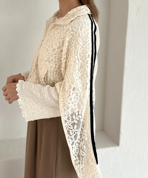 「apres jour clair」 ジャケット X-LARGE ボルドー レディース_画像8