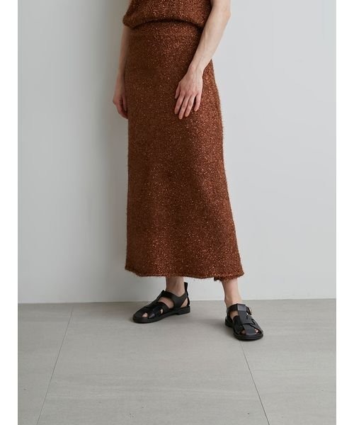 「styling/」 ニットスカート 0 シルバー レディース_画像2