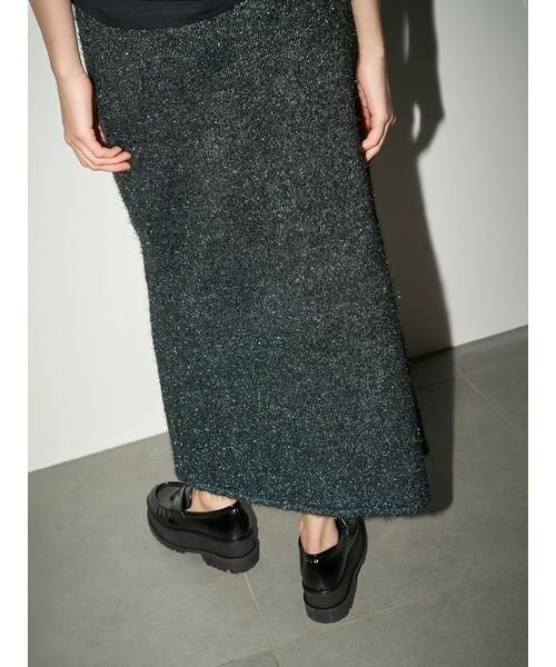 「styling/」 ニットスカート 0 シルバー レディース_画像3