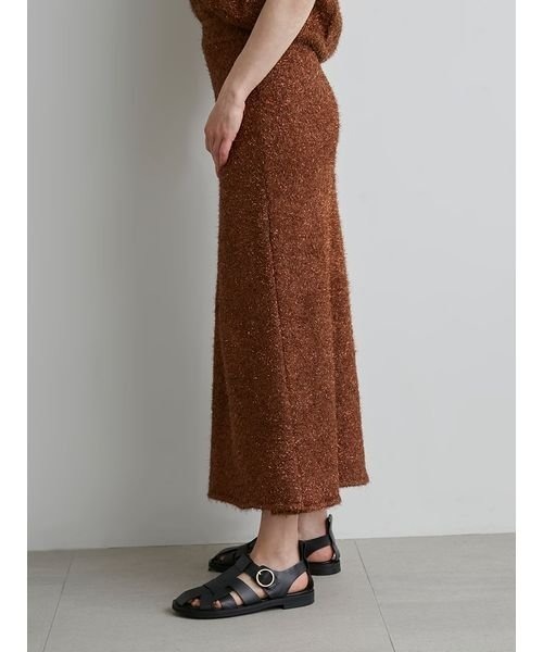 「styling/」 ニットスカート 0 シルバー レディース_画像7