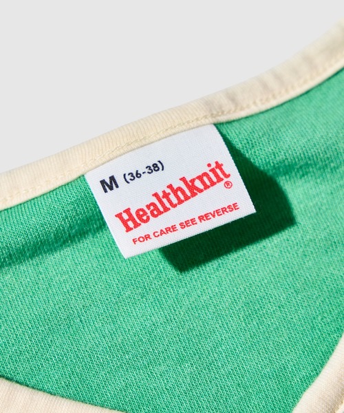 「Healthknit」 半袖Tシャツ L オレンジ メンズ_画像9