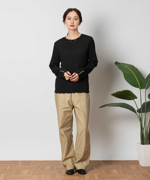 「GUNG HO」 パンツ M ベージュ レディース_画像9