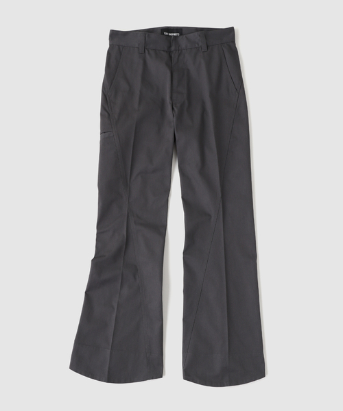 YUKI HASHIMOTO TWISTED TROUSERS フレアスラックス スラックス YUKI HASHIMOTO / ユウキハシモト TWISTED FLARED PANTS
