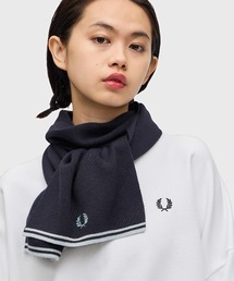 FRED PERRY マフラー Twin Tipped Merino Wool Scarf／ティップ