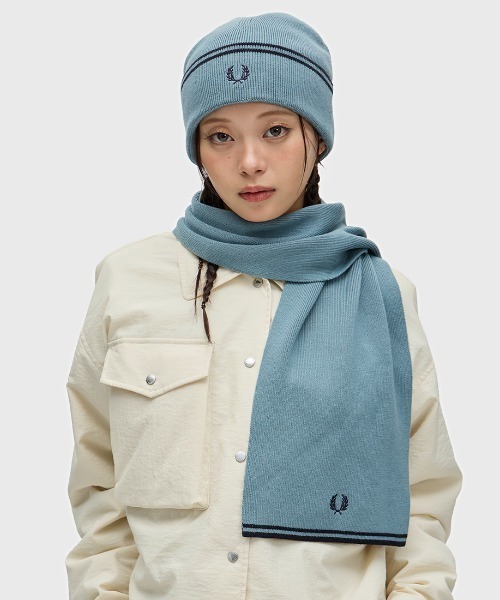 FRED PERRY（フレッドペリー） マフラー Twin Tipped Merino Wool