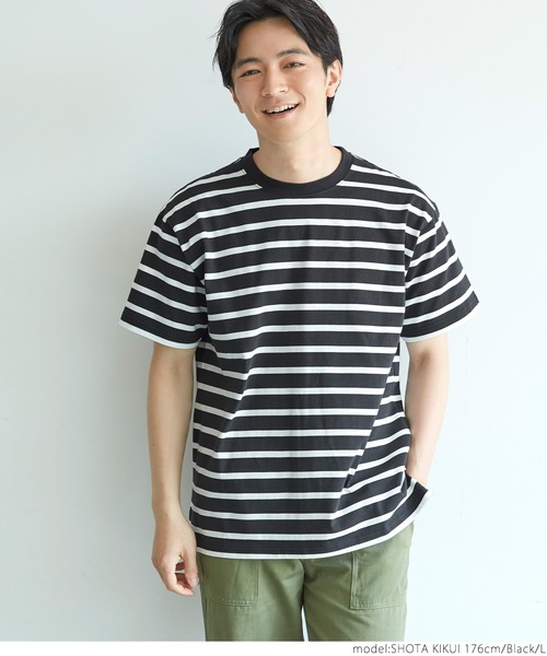 Tシャツ Tシャツ メンズ ハリ感ボーダークルーネックtシャツ Zozotown Yahoo 店 通販 Yahoo ショッピング