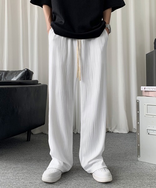 2023モデル【完売品】RELAX TROUSERS パンツ 「FVLMEN」side slit relax pants/サイドスリット