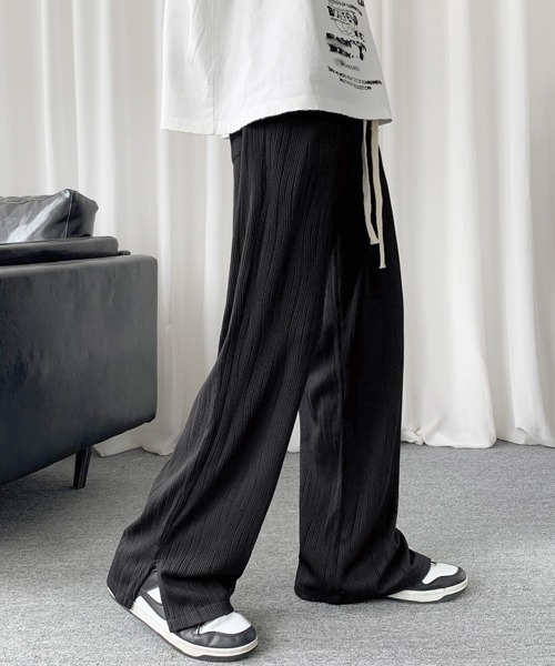 パンツ 「FVLMEN」side slit relax pants/サイドスリット