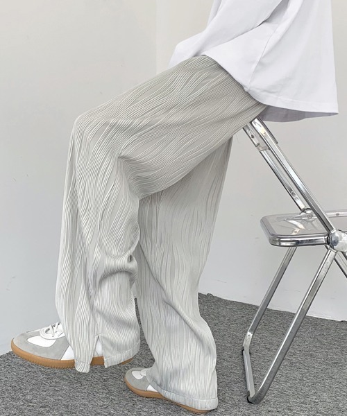 パンツ 「FVLMEN」side slit relax pants/サイドスリット