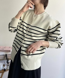 【タグ付き未使用品】フロントスナップハイネックニットカーディガン　ネイビー タグ付き未使用品】フロントスナップハイネックニット