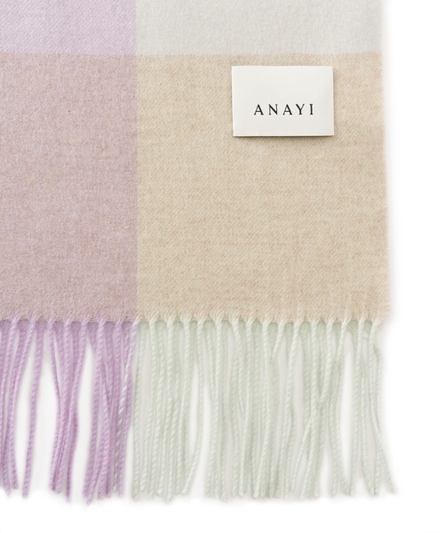 ANAYI カシミヤチェックストール タータンチェックカシミヤストール|ANAYI OFFICIAL ONLINE STORE