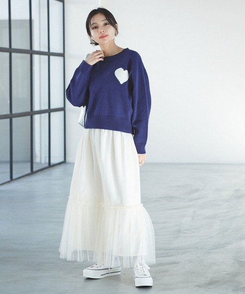lig. チュール スカート VIS スカート ニュアンス柄チュールスカート : ZOZOTOWN Yahoo