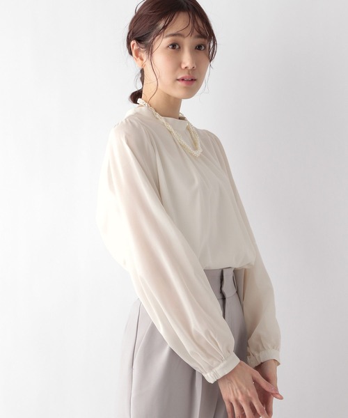 シャツ ブラウス 2WAYスタンドネックブラウス/MATINEE LINE/994004 レディース | GLOBAL WORK