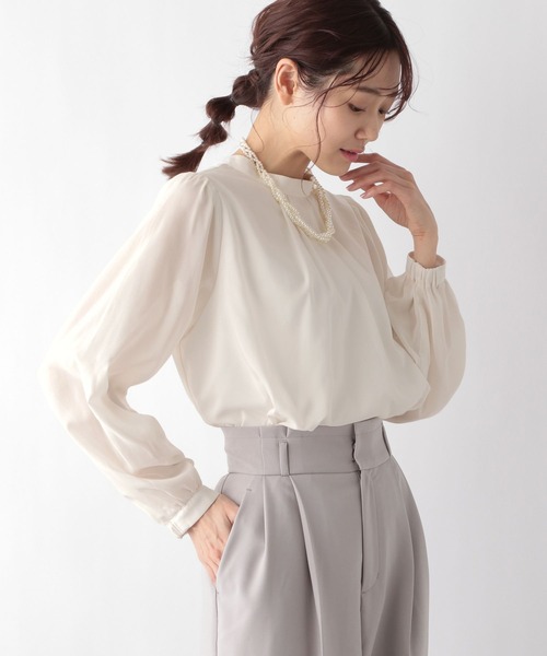 シャツ ブラウス 2WAYスタンドネックブラウス/MATINEE LINE/994004 レディース | GLOBAL WORK | 05