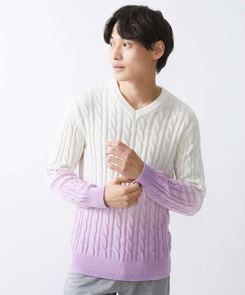 美品　CPG GOLF メンズ　グラデーションロゴ　セーター 美品 CPG GOLF メンズ グラデーションロゴ セーター - メルカリ