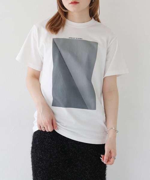HER CLOSET tシャツ 「shemoshelly」WEB限定NEWニュアンスパネル