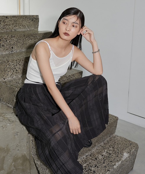 tシャツ シアーコンボキャミソール / Sheer Combo Camisole レディース