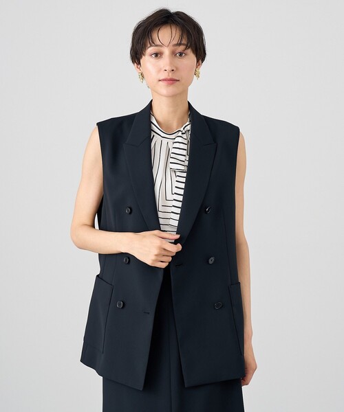 ANAYI（アナイ） ベスト ジレ 「セットアップ対応商品」パウダリー