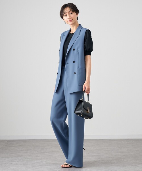 ANAYI（アナイ） ベスト ジレ 「セットアップ対応商品」パウダリー
