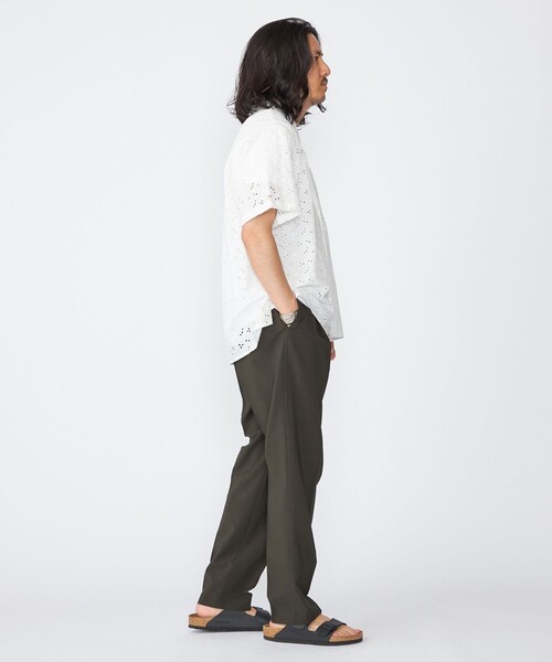 SHIPS パンツ 「SHIPS別注」FANTASTICDAYS: ウールライク 1プリーツ