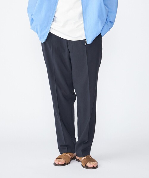 SHIPS パンツ 「SHIPS別注」FANTASTICDAYS: ウールライク 1プリーツ