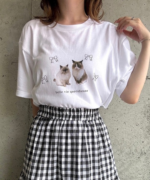 【CPGN】Cats Ribbon 半袖T 2色 MUSINSA | CPGN STUDIO Cats Ribbon Pigment Short Sleeve T