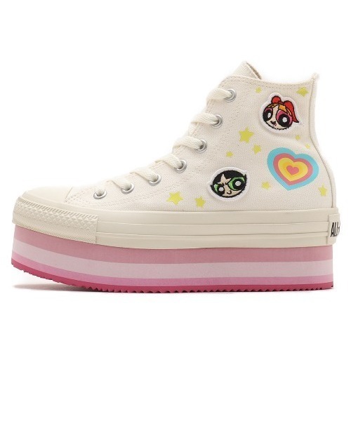 CONVERSE ALLSTAR CHNKYLINE HI/THE POWERPUFF GIRLS B 国内発送 CONVERSE スニーカー ALL STAR CHNKYLINE HI/THE POWERPUFF