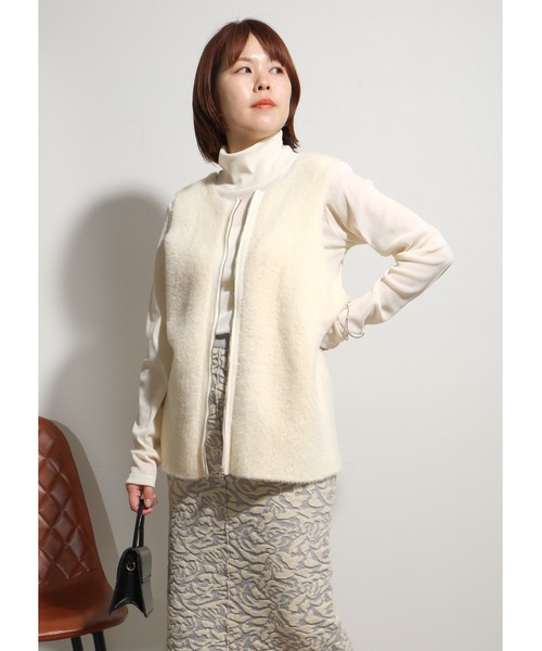 palm RICHE tシャツ チュールフロッキーTOPS レディース
