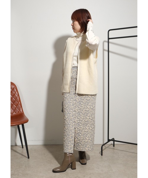 palm RICHE tシャツ チュールフロッキーTOPS レディース