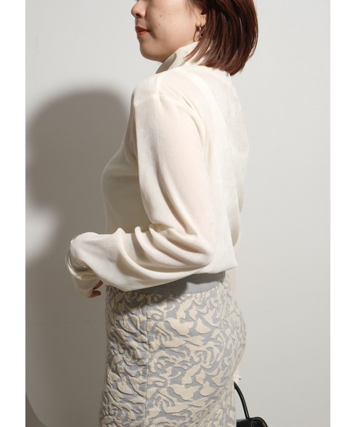tシャツ チュールフロッキーＴＯＰＳ レディース palm RICHE tシャツ チュールフロッキーTOPS レディース