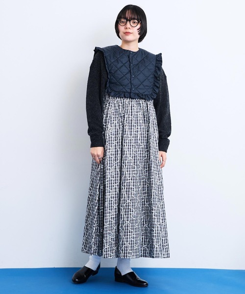アイアムアイインファクトBear pattern check ワンピース アイアムアイインファクトBear pattern check ワンピース