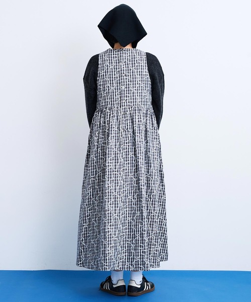 ワンピース Bear pattern check ワンピース レディース : 86216695 